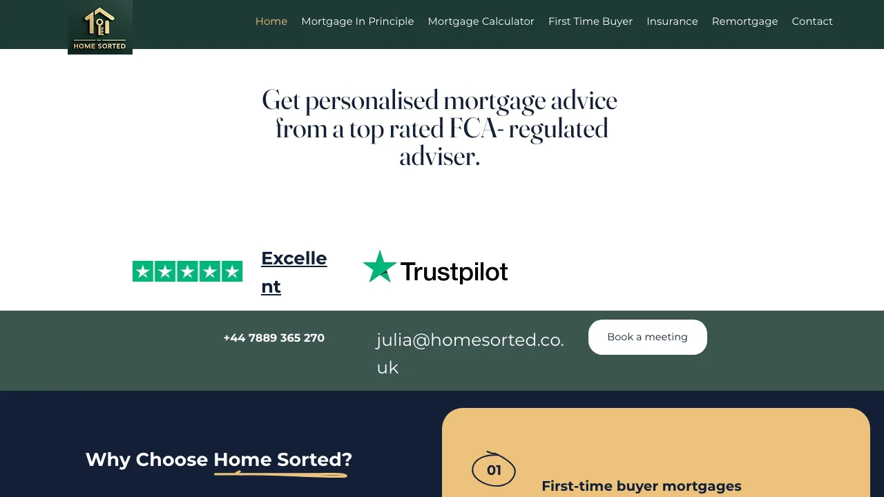 Home Sorted London Ltd website preview