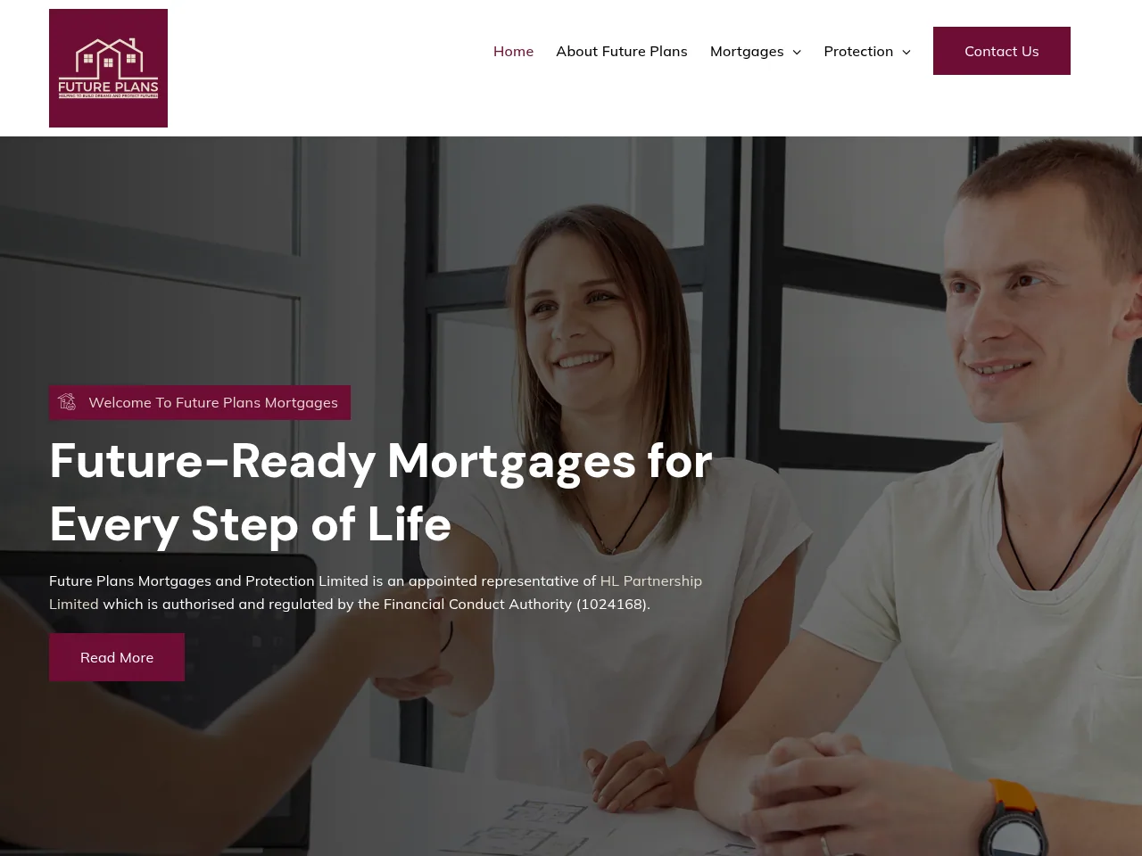 Future Plans Mortgages website preview