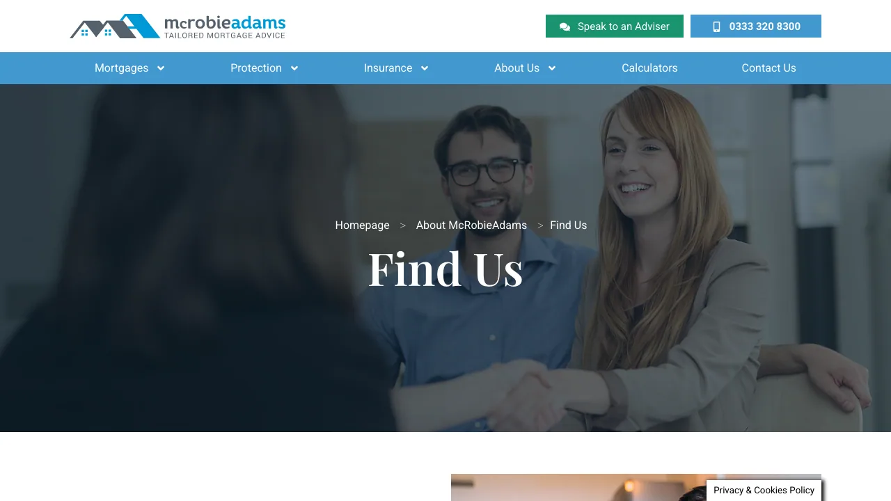 McRobieAdams website preview