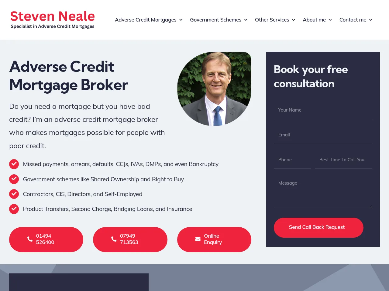 SN Mortgages website preview