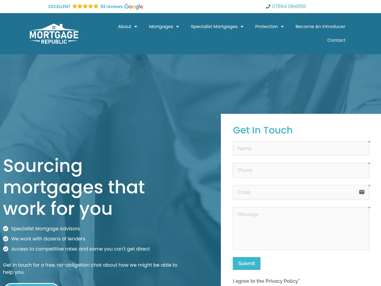 Mortgage Republic website preview