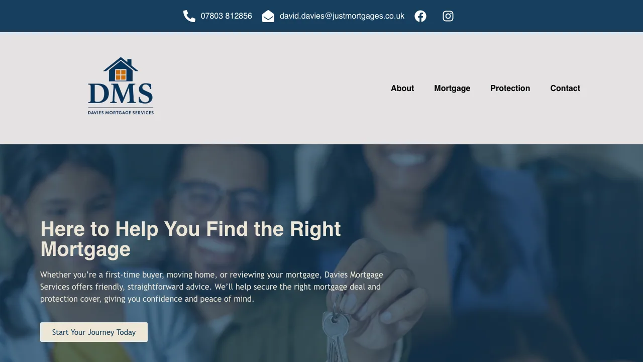 Davies Mortgage Services website preview