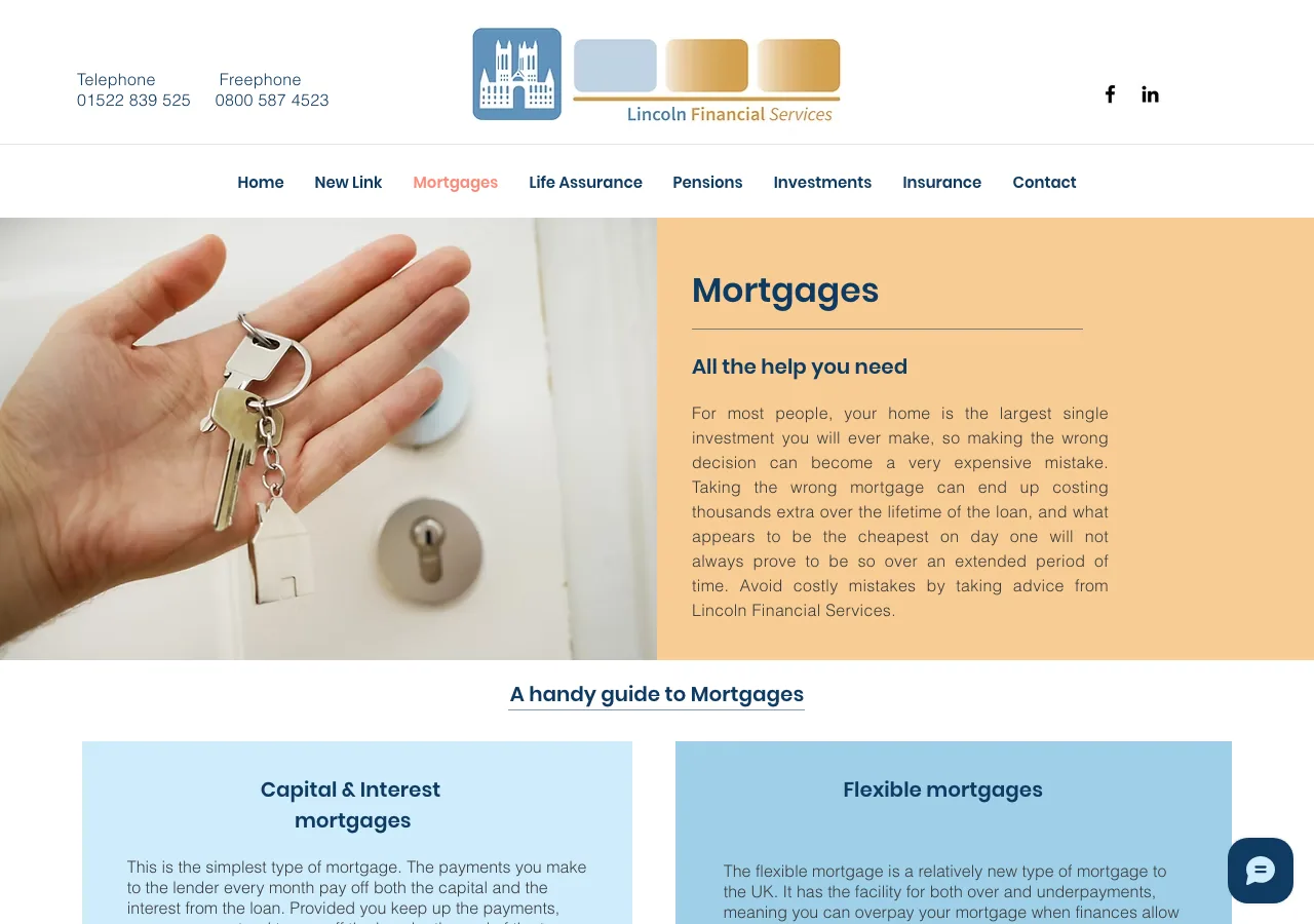 Lincoln Financial Services Ltd website preview