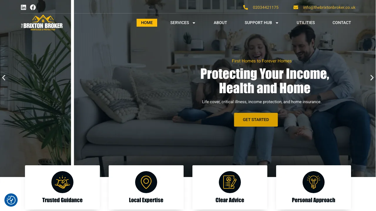The Brixton Broker website preview