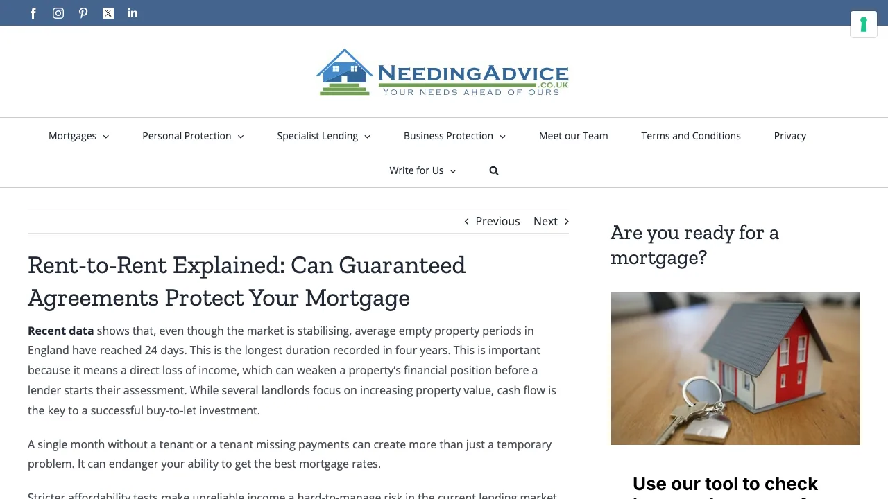Leeds Mortgage Brokers Advisers website preview