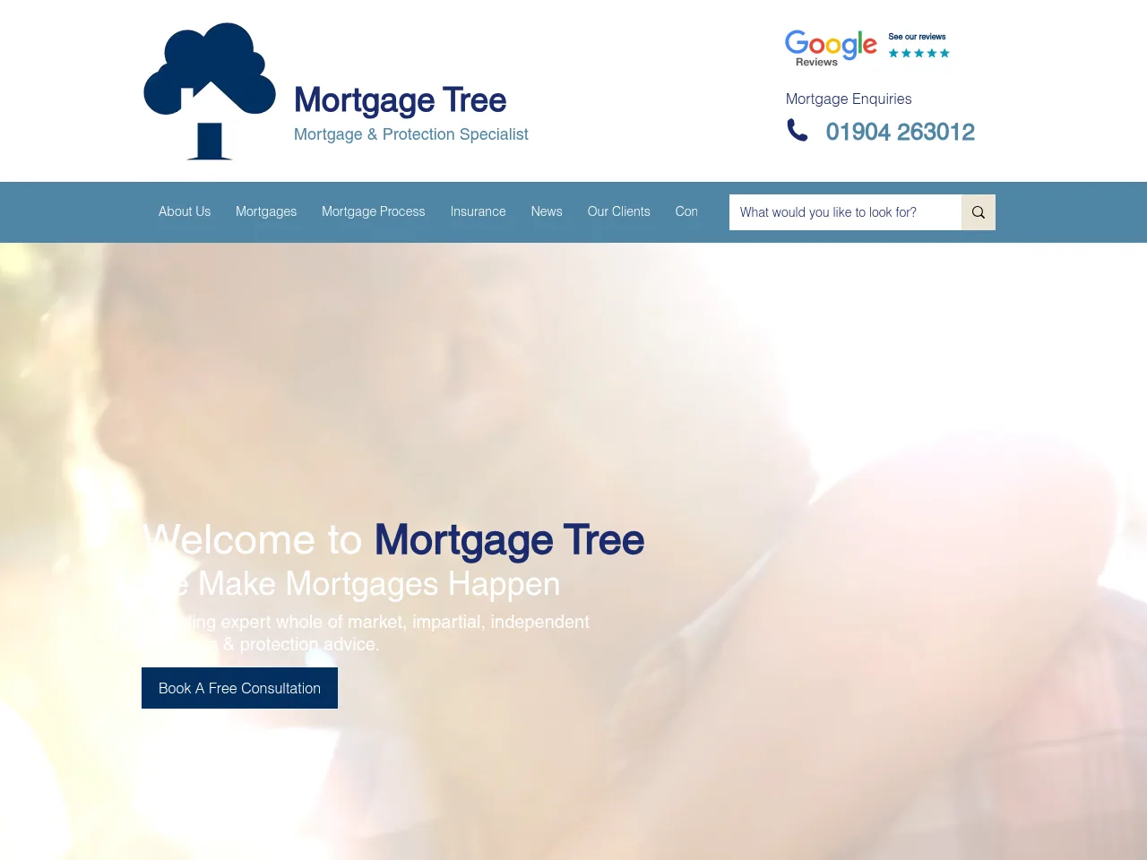 Mortgage Tree website preview