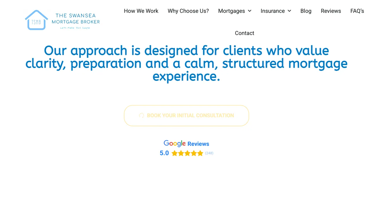 The Swansea Mortgage Broker website preview