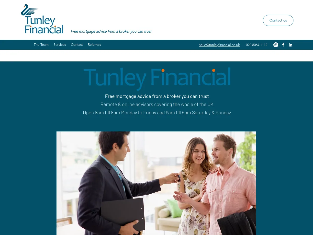 Tunley Financial website preview