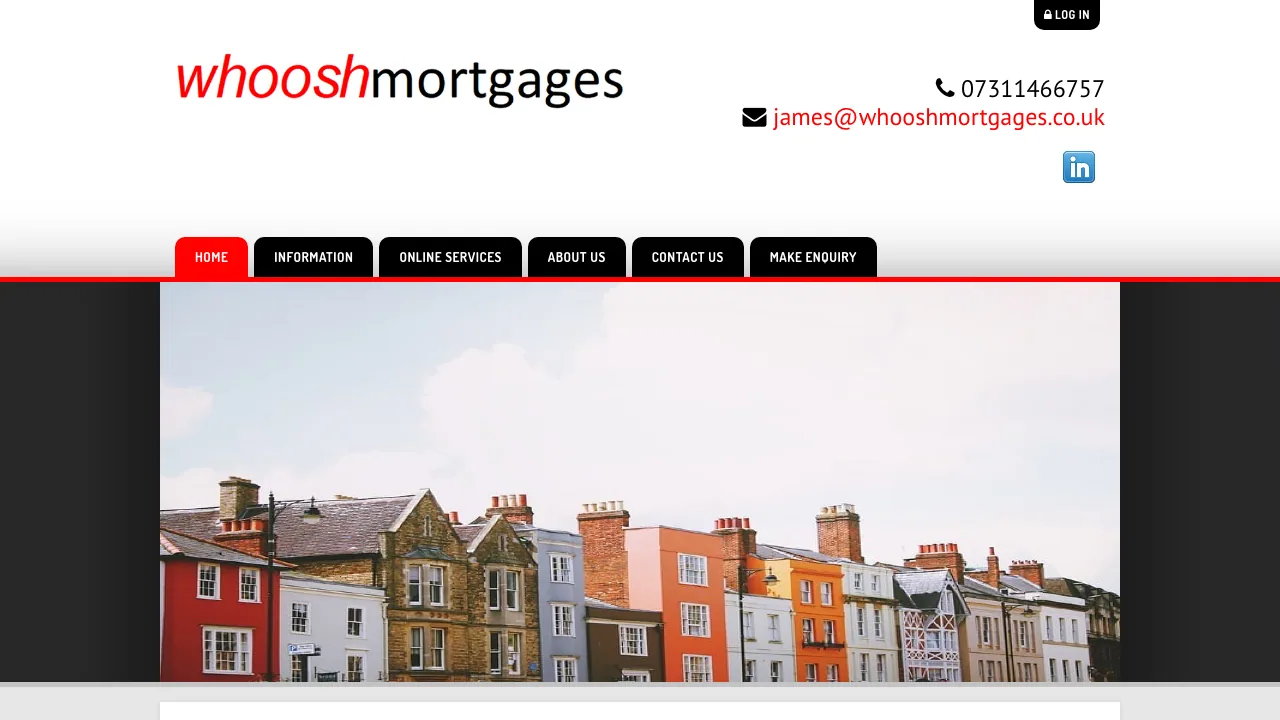whooshmortgages website preview