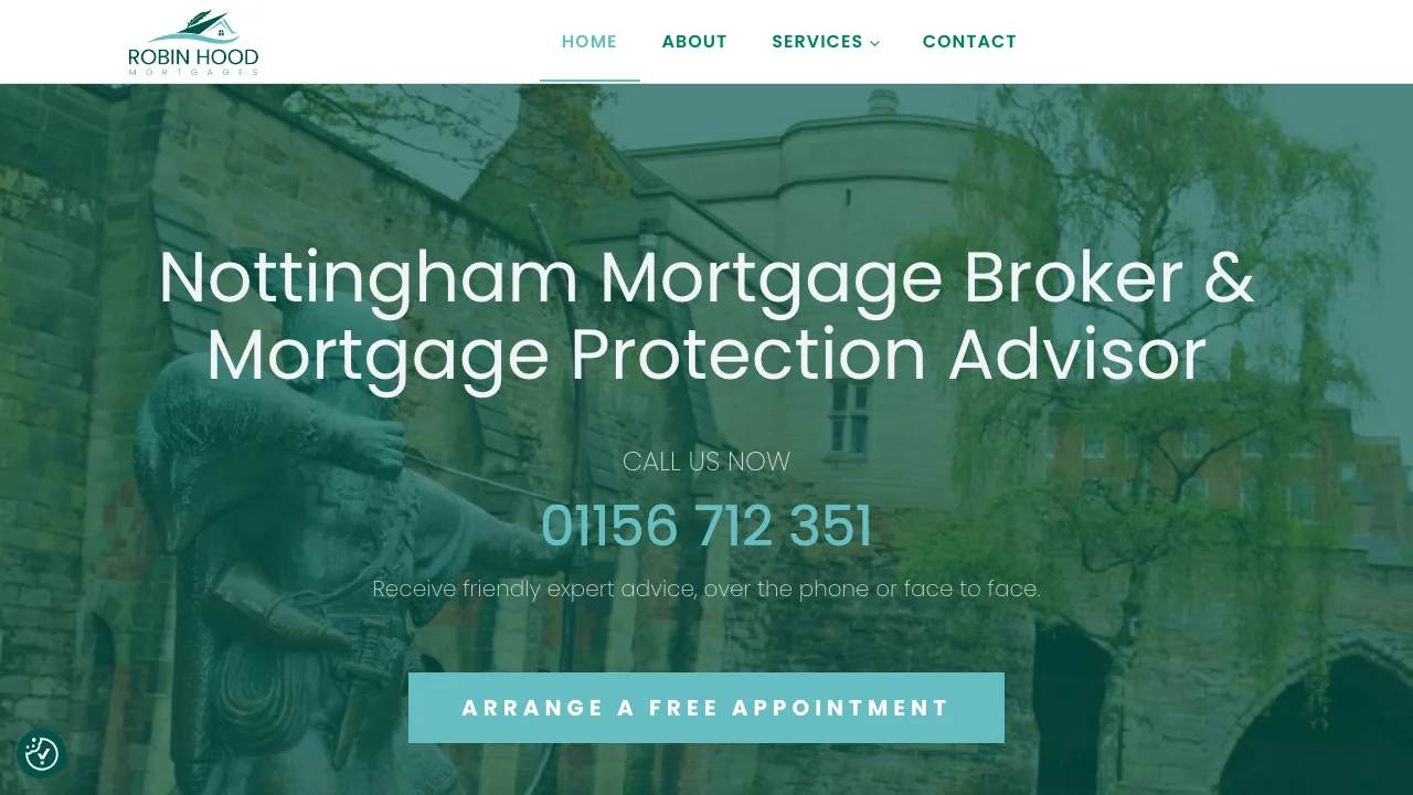 Robin Hood Mortgages website preview