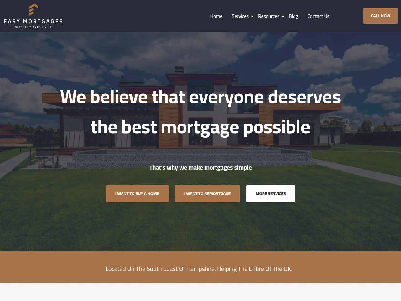 Easy Mortgages website preview