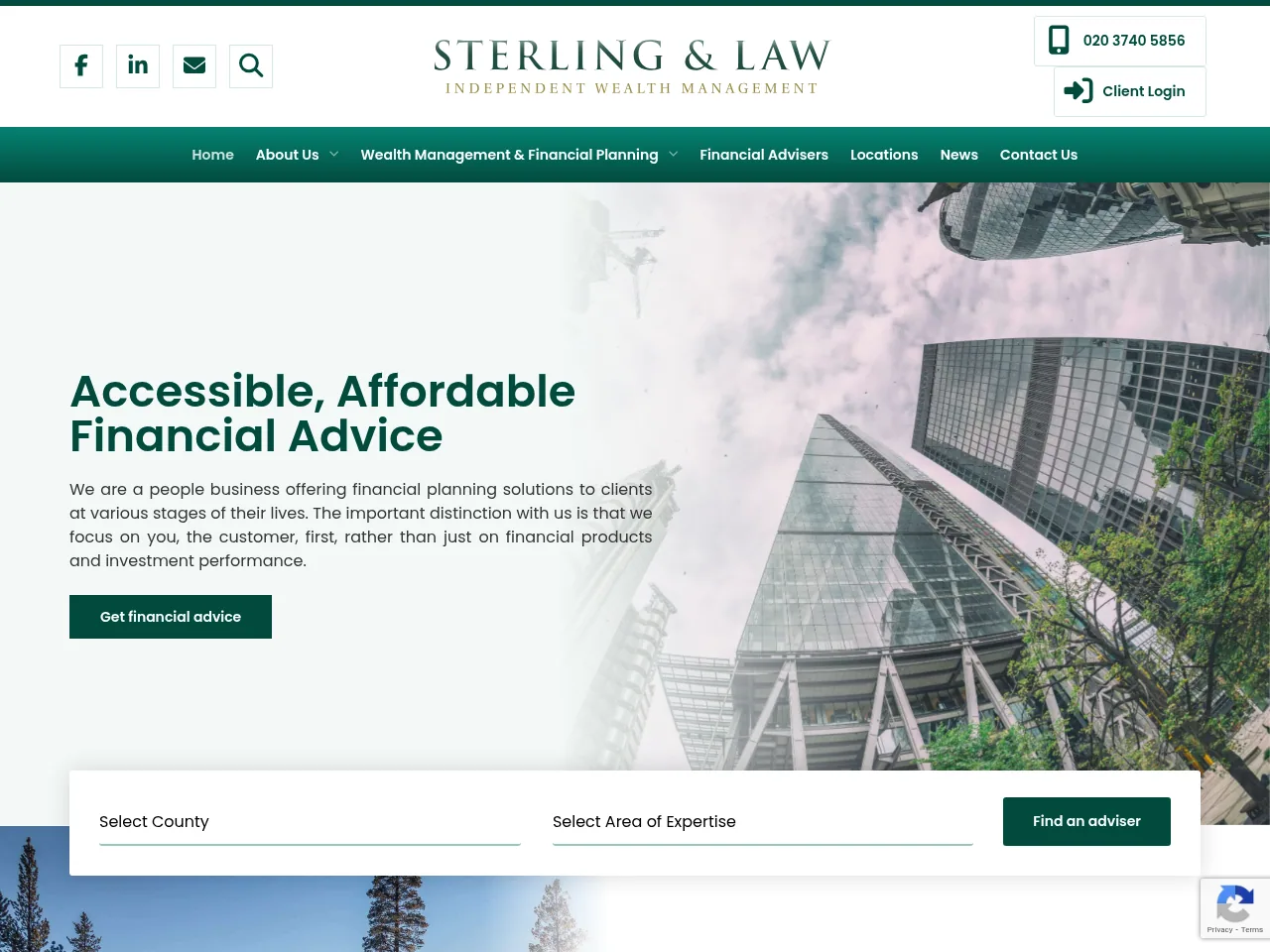 Sterling and Law website preview