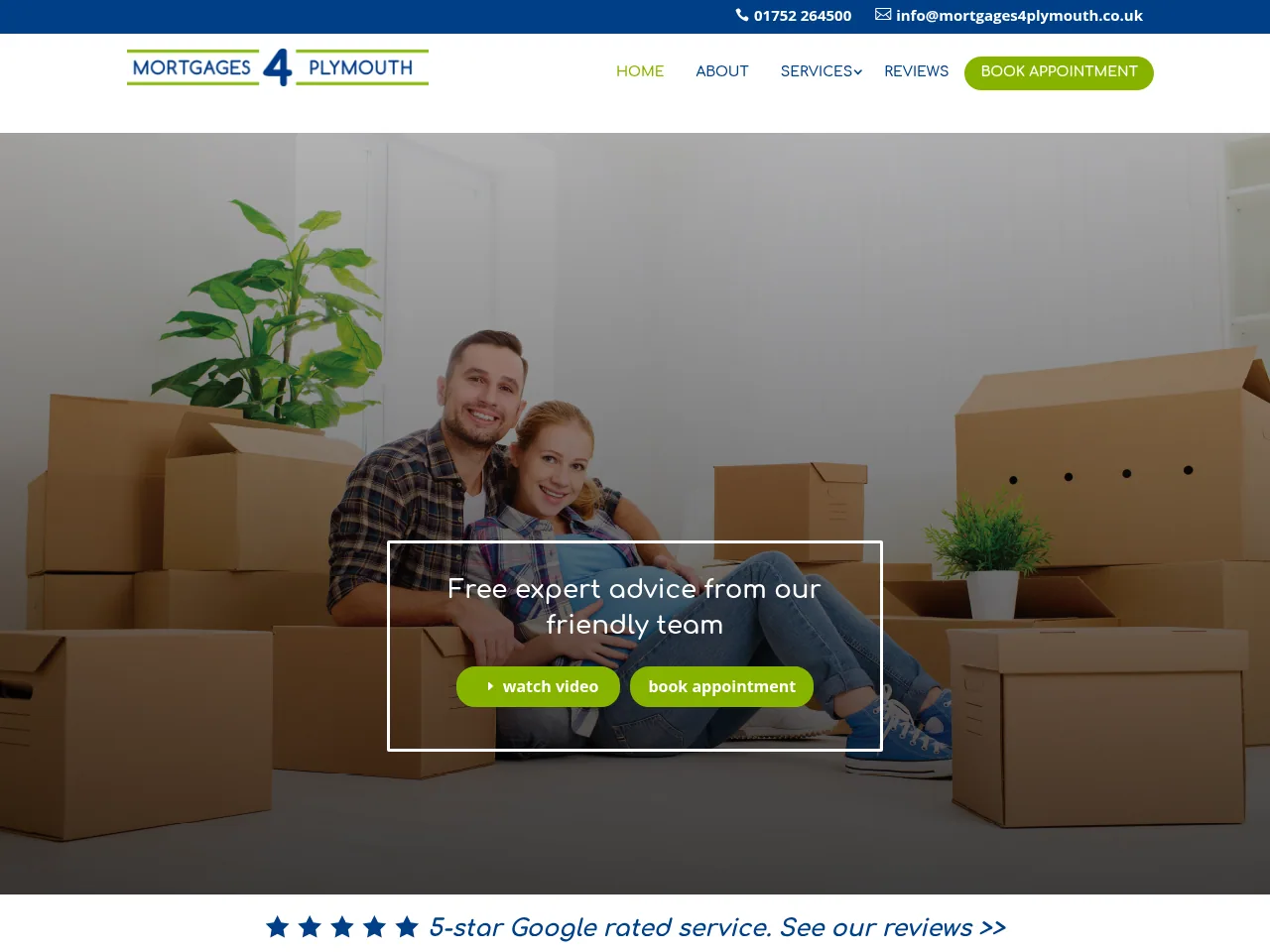 Mortgages4Plymouth website preview