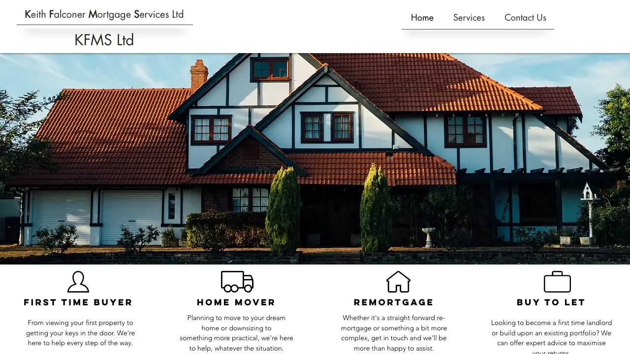 Keith Falconer Mortgage Services Ltd website preview
