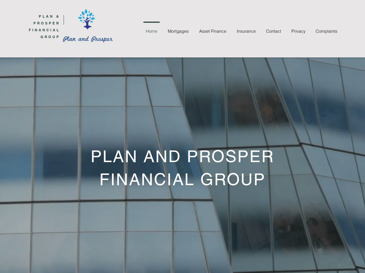 Plan and Prosper Financial Group website preview