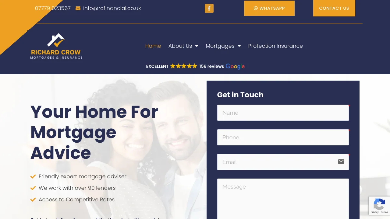 Richard Crow Mortgage & Insurance Broker website preview