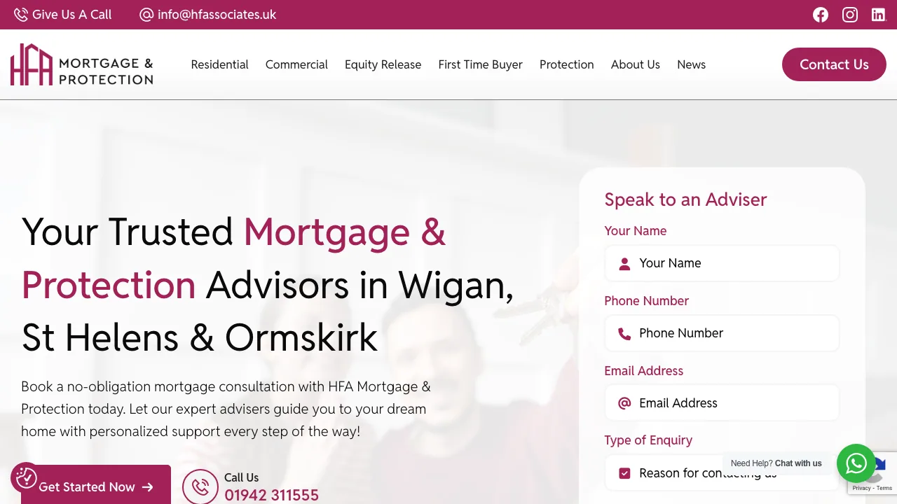 HFA website preview
