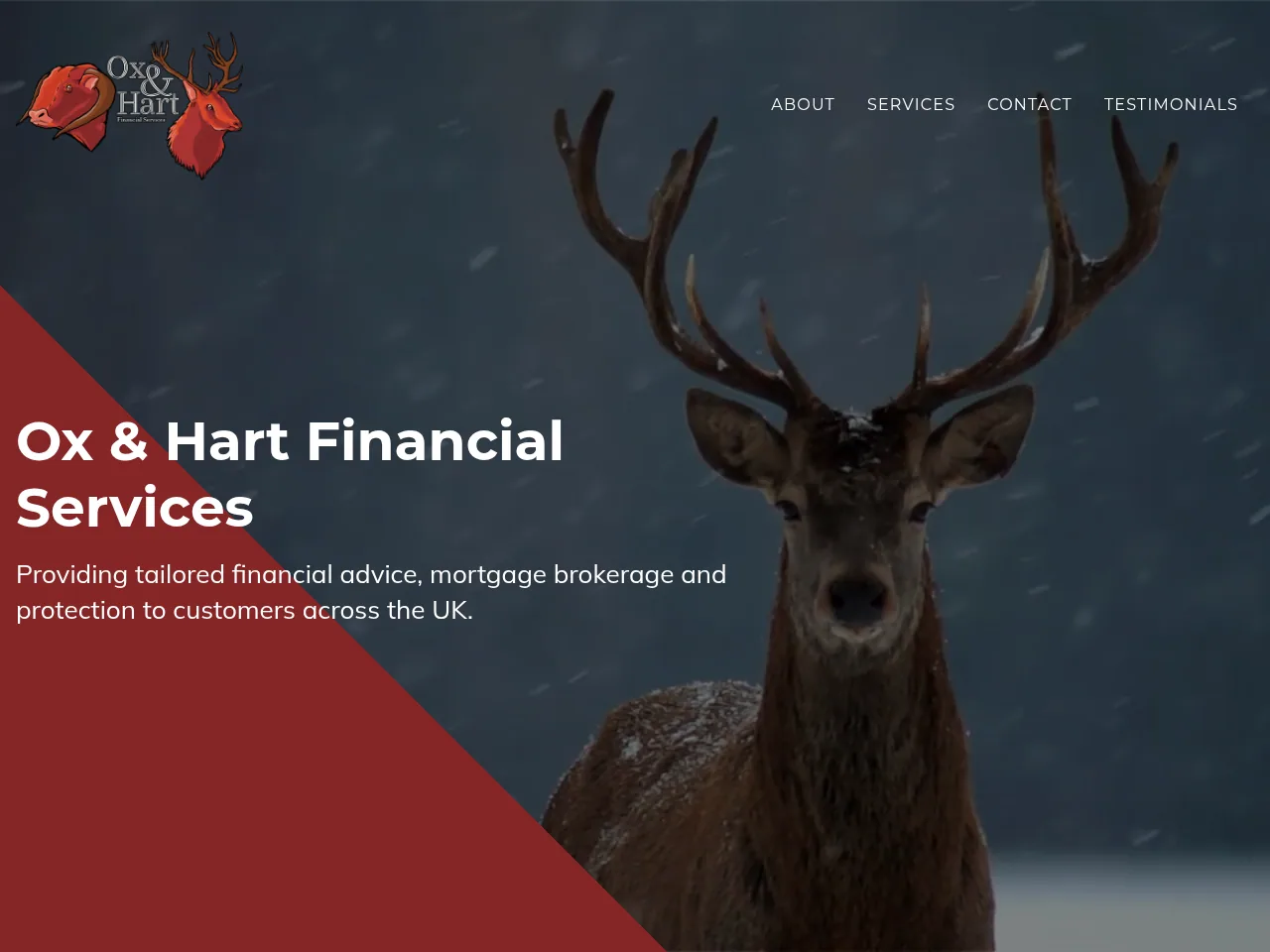 Ox & Hart Financial Services website preview