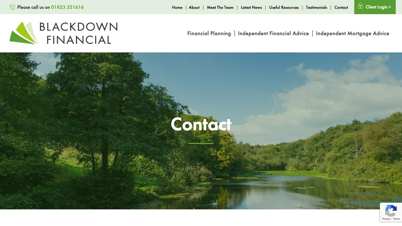Blackdown Financial website preview