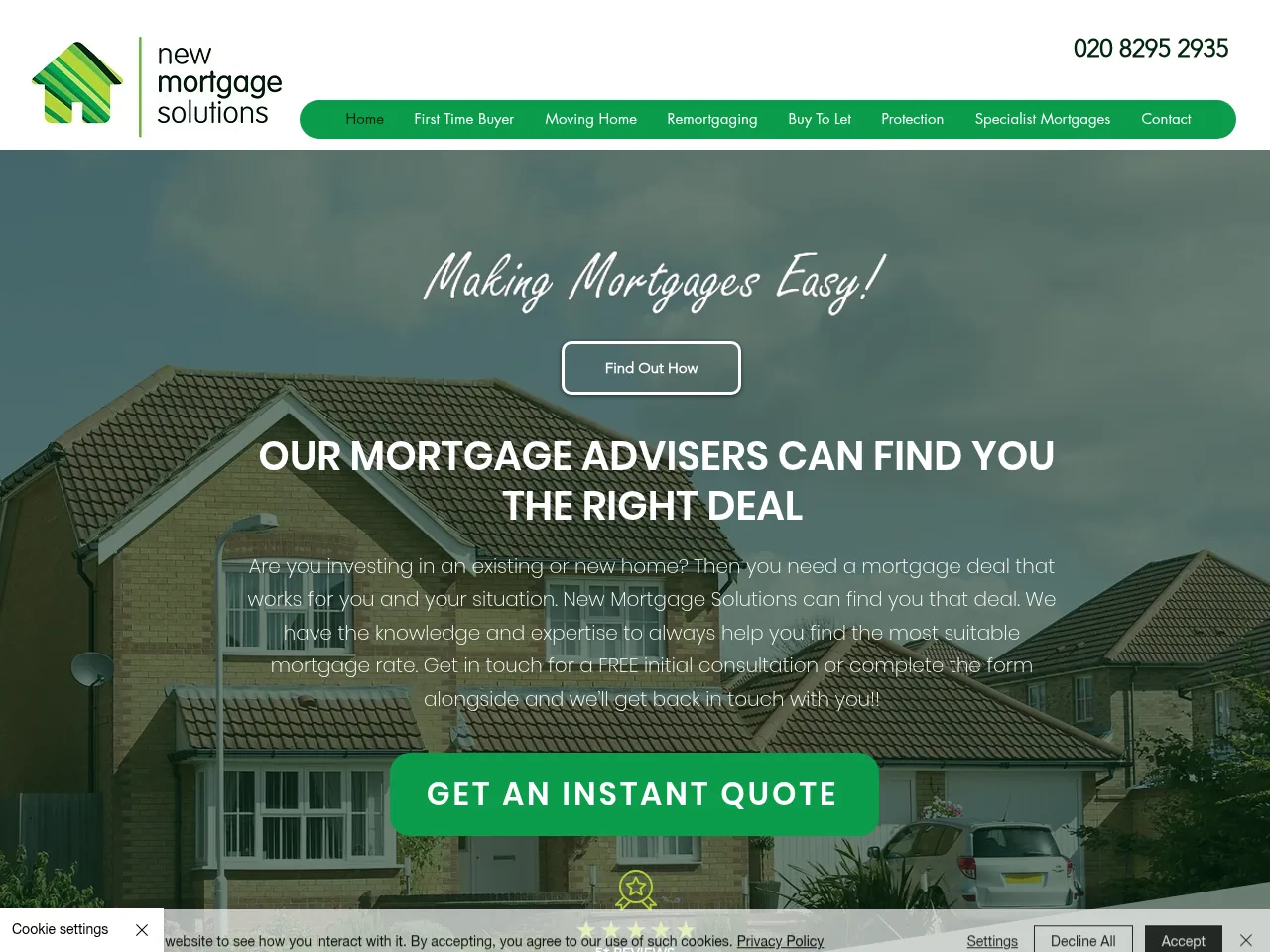 New Mortgage Solutions website preview
