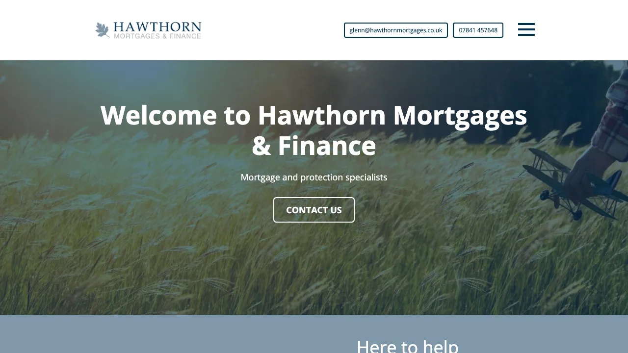 Hawthorn Mortgages & Finance website preview