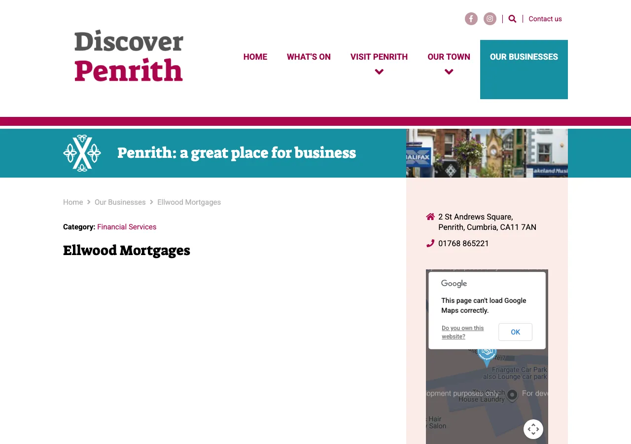 Ellwood Mortgages website preview