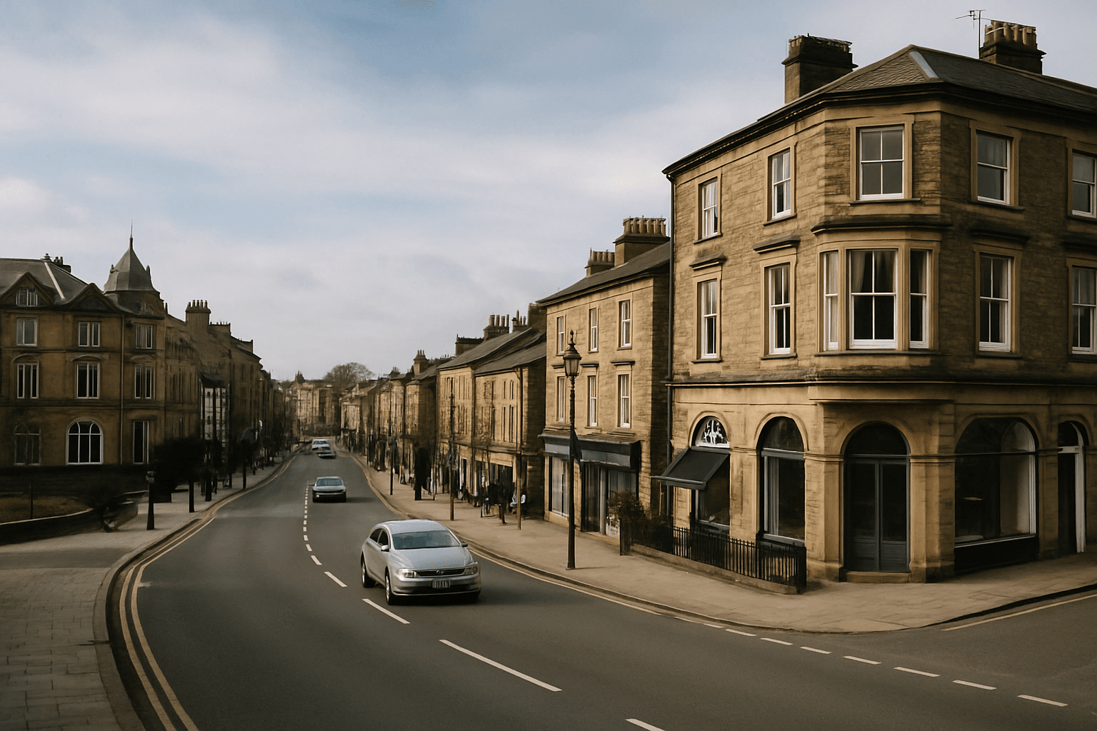 AI-generated aerial-style hero image for Harrogate