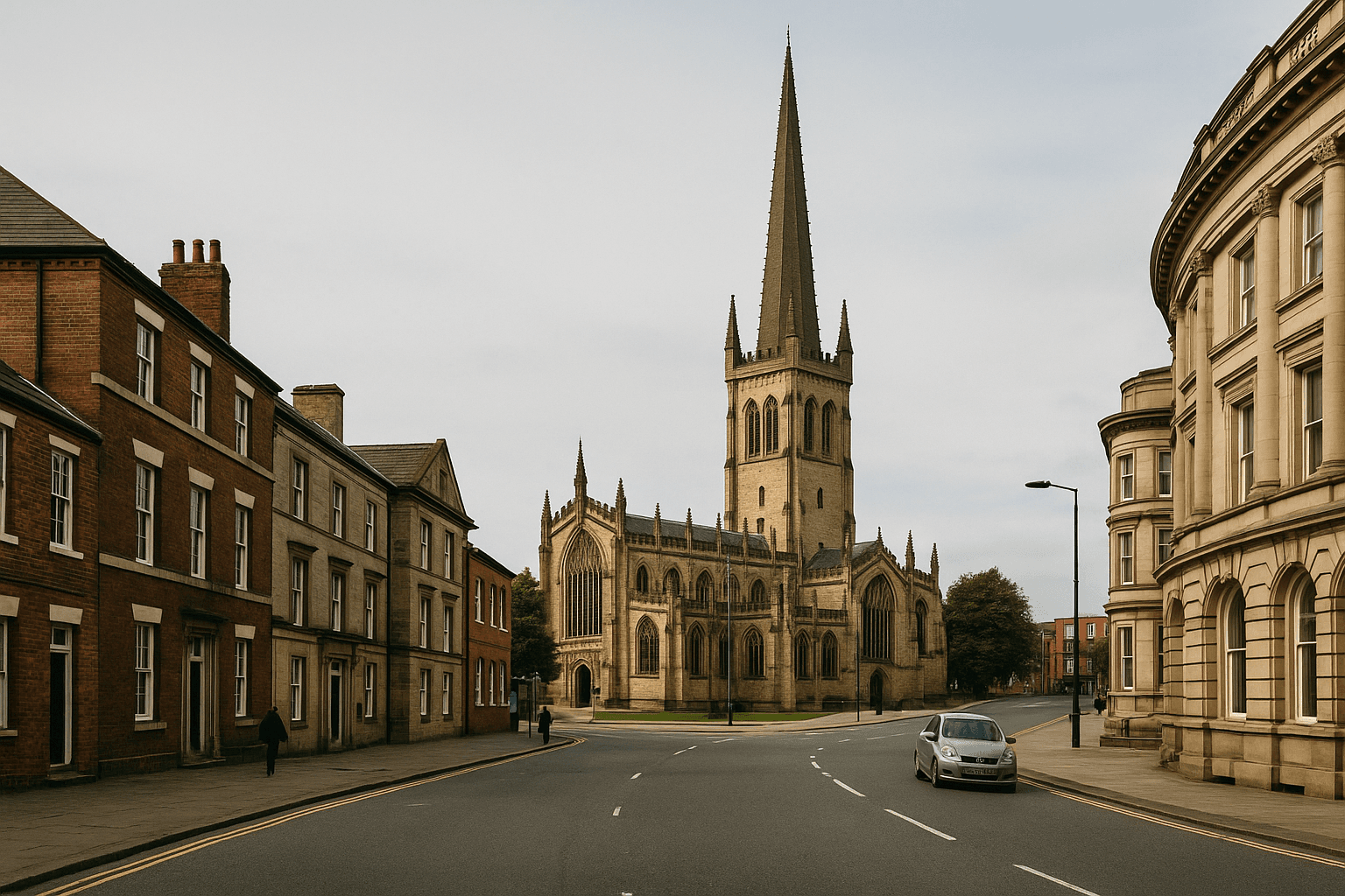 AI-generated aerial-style hero image for Wakefield