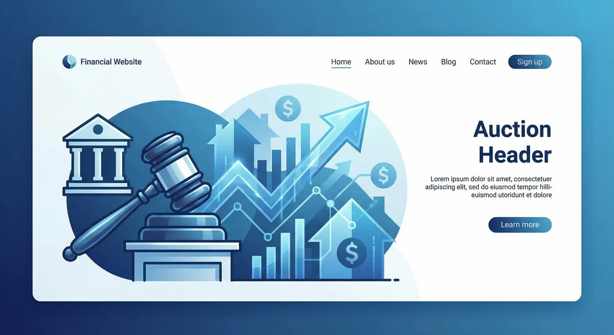 Auction mortgage illustration