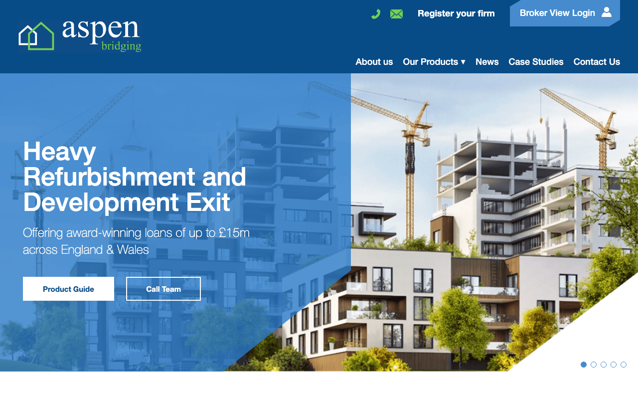 Aspen Bridging website