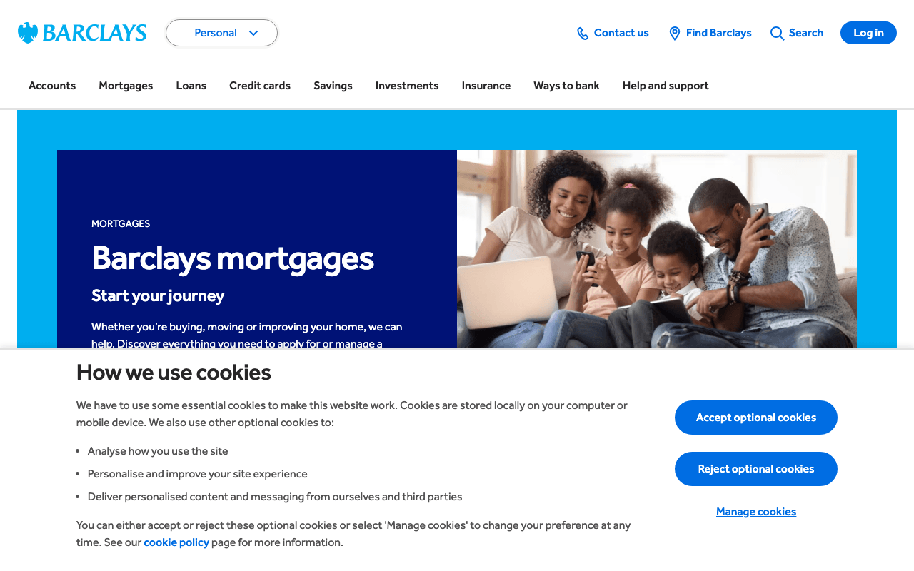 Barclays website
