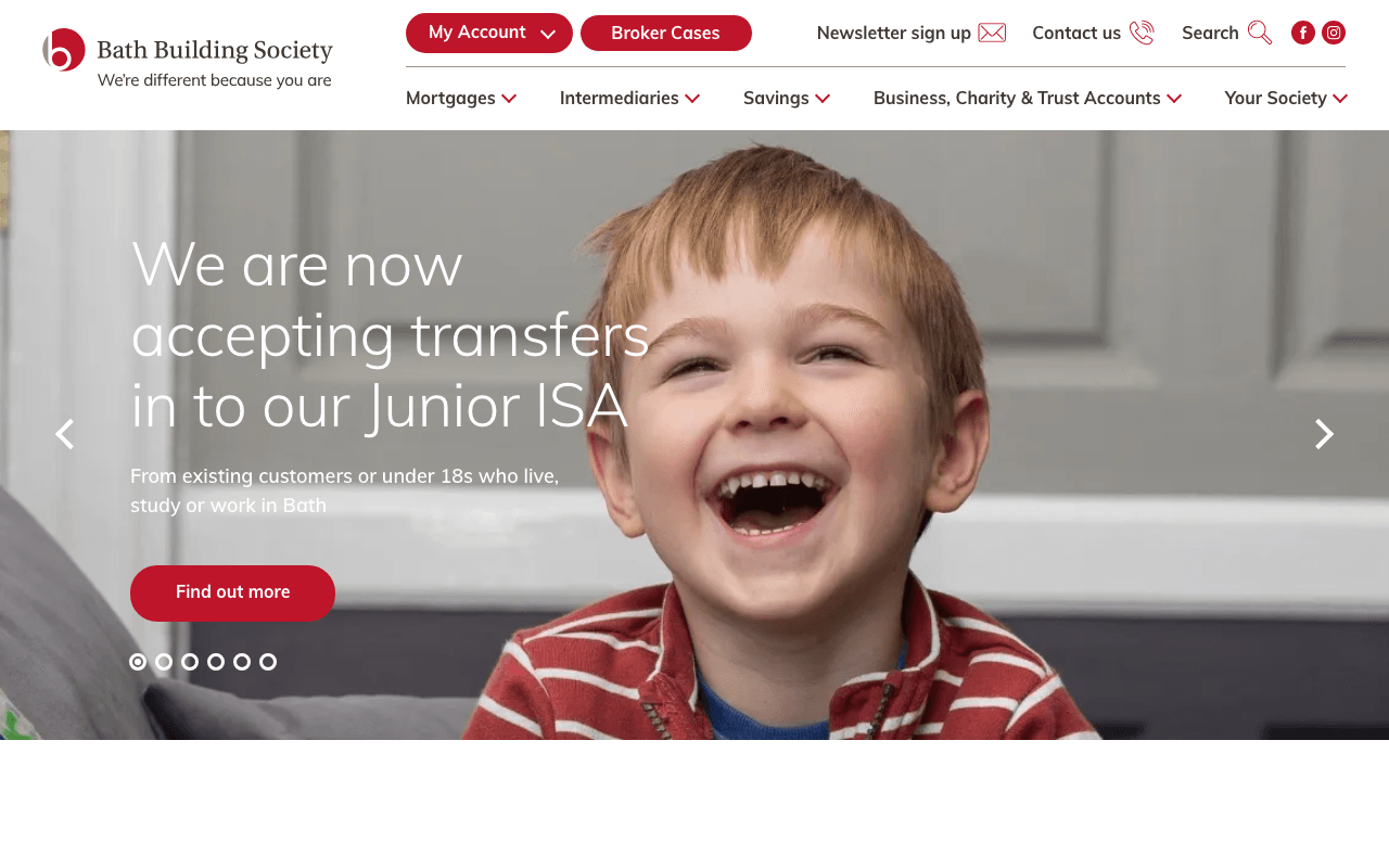 Bath Building Society website