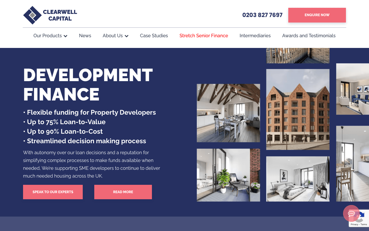 Clearwell Capital website preview