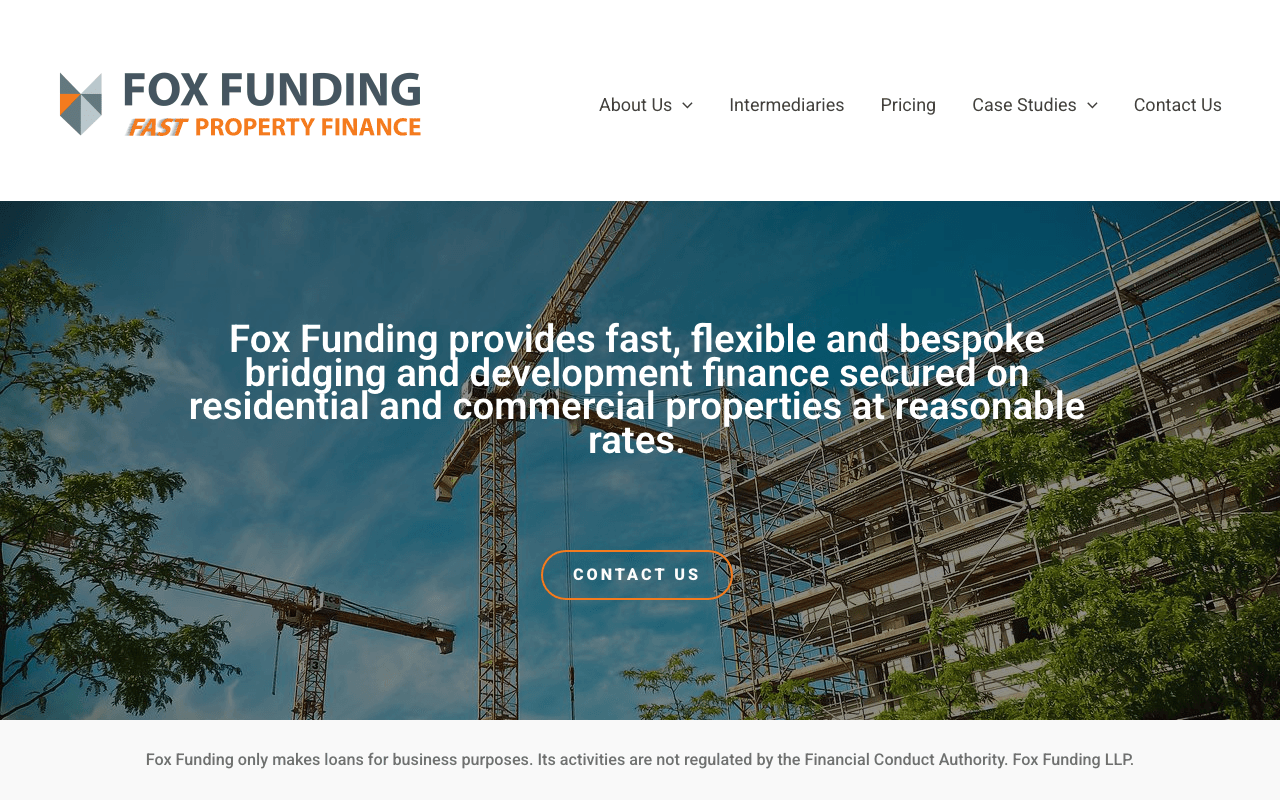 Fox Funding website