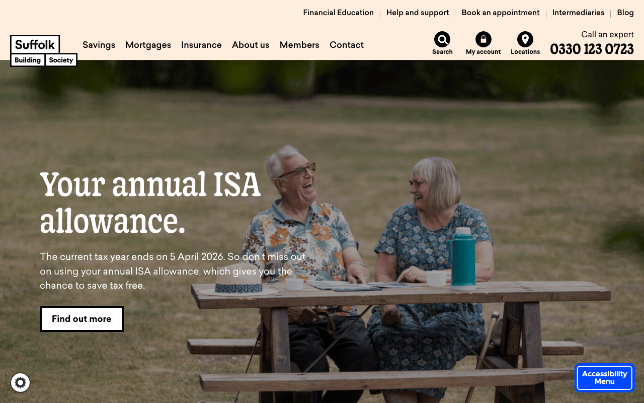 Ipswich Building Society website