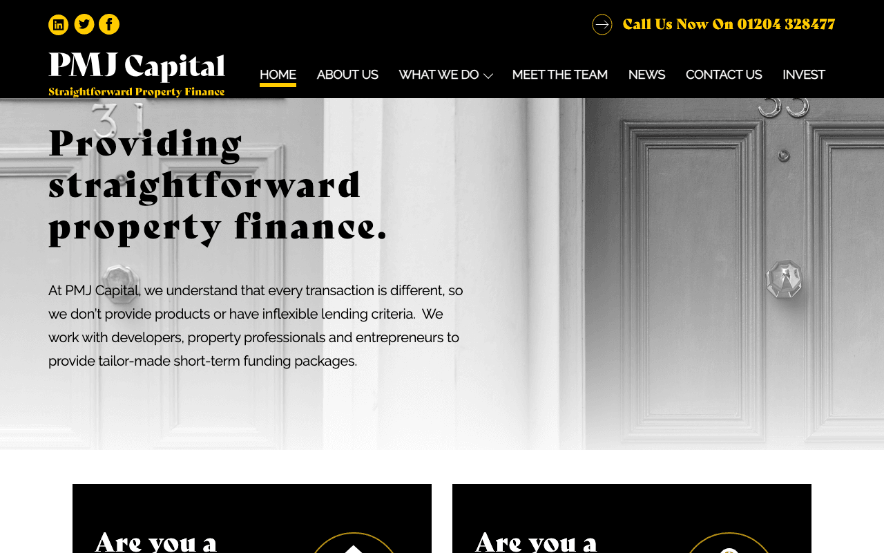 PMJ Capital website preview