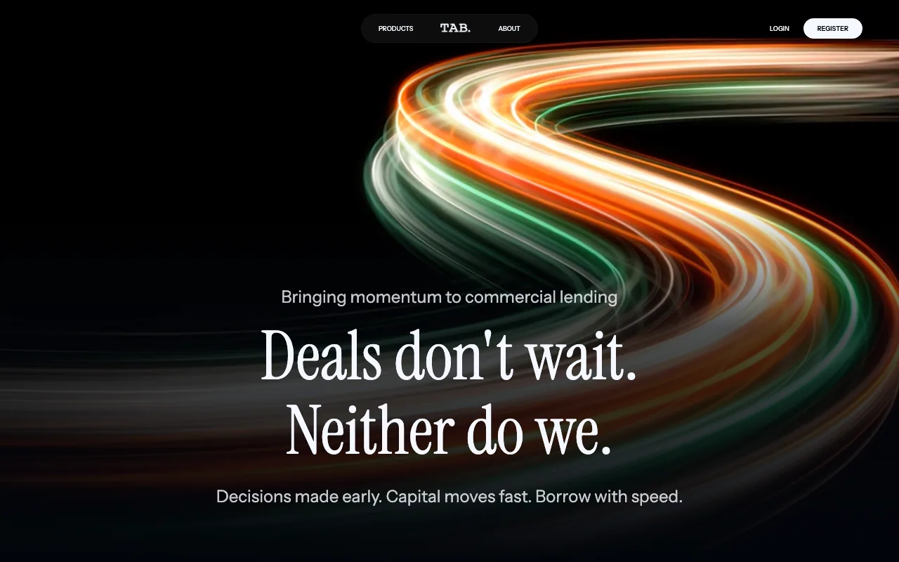 TAB Lending website preview