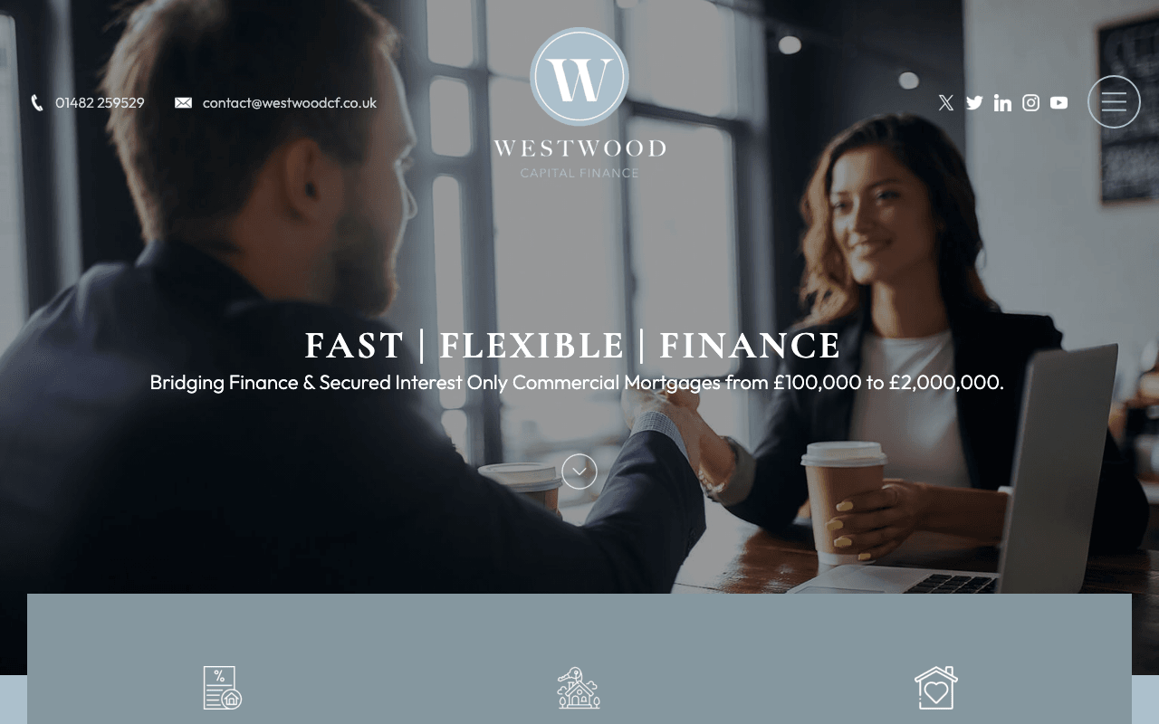 Westwood Capital Finance website preview