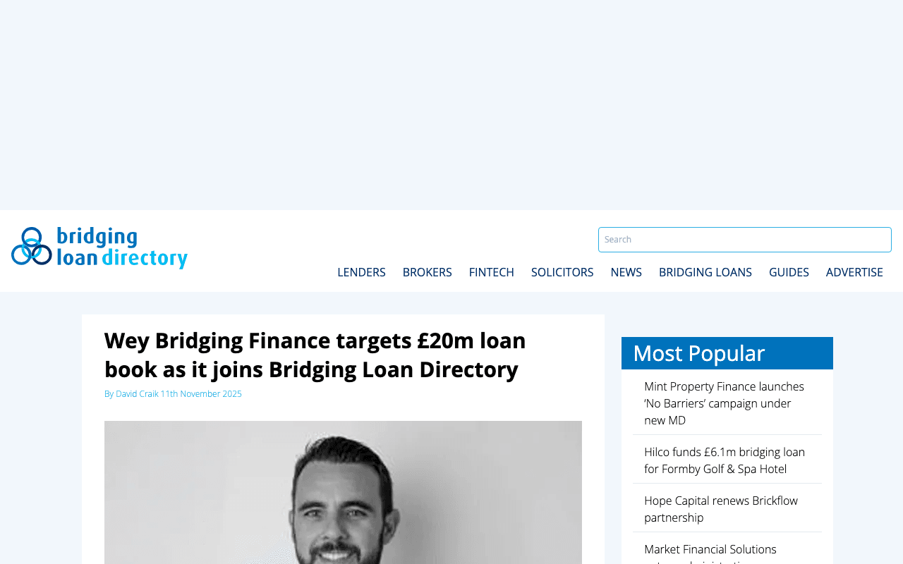 Wey Bridging website preview