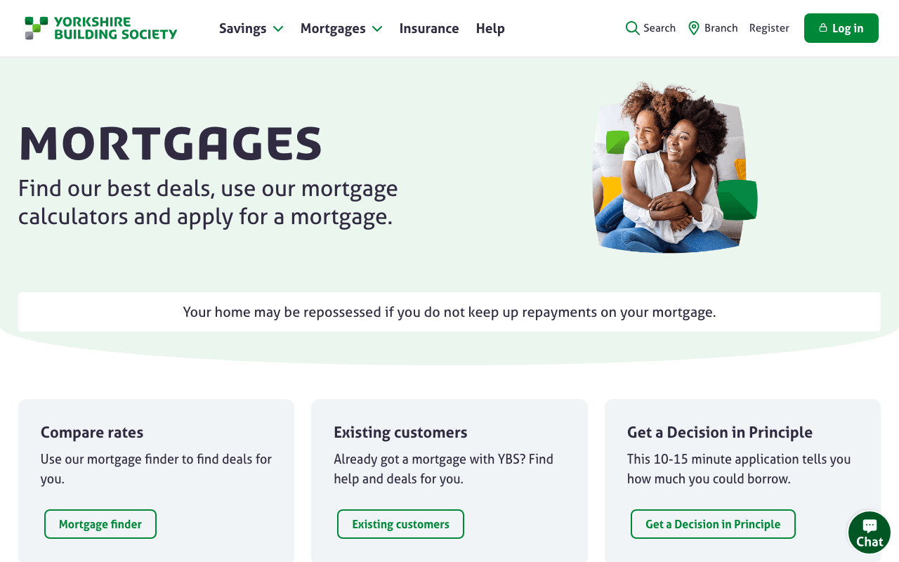 Yorkshire Building Society website