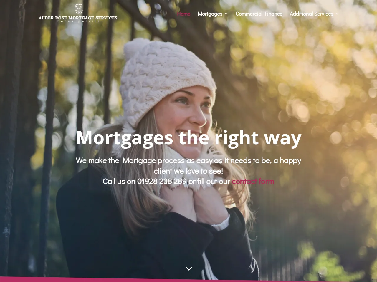Alder Rose Mortgage and Finance Specialist website preview