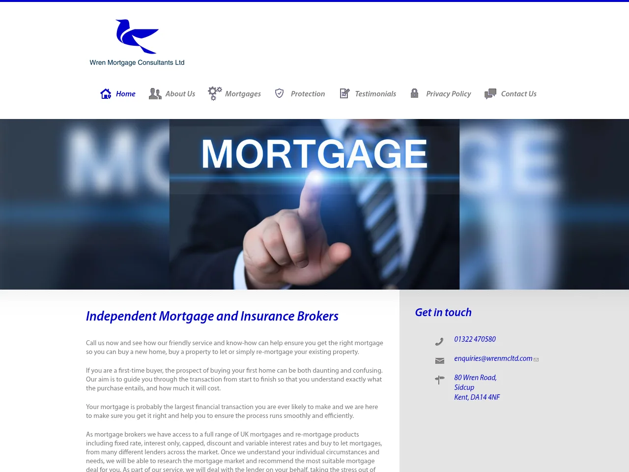 Independent Mortgage and Insurance Brokers website preview