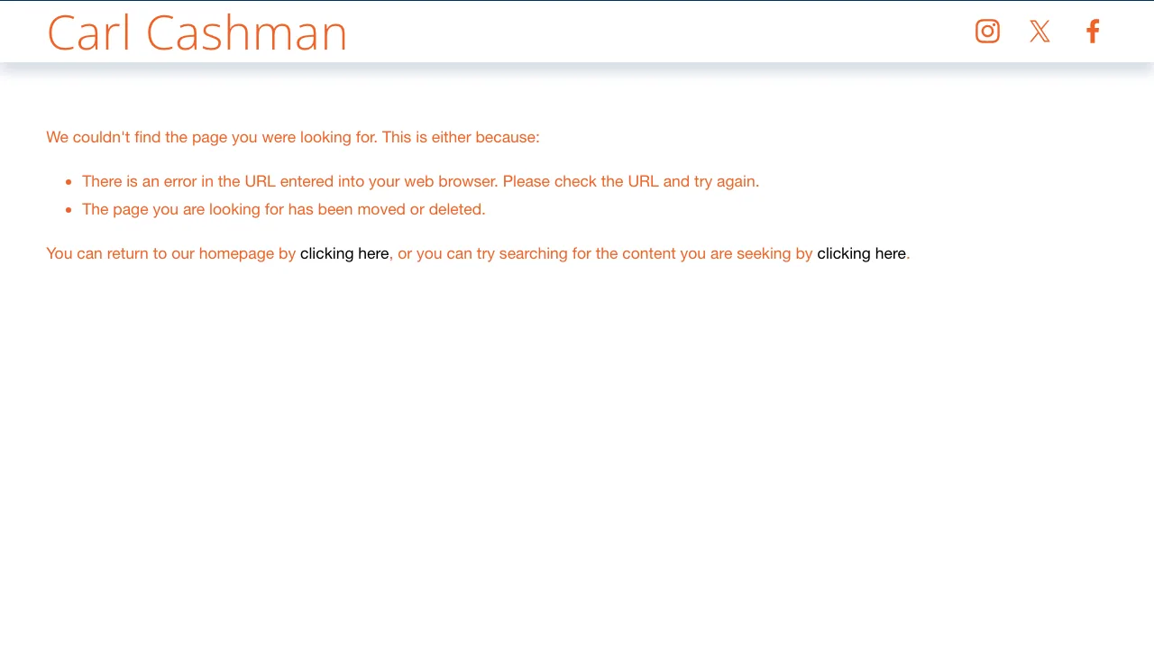 Carl Cashman website preview