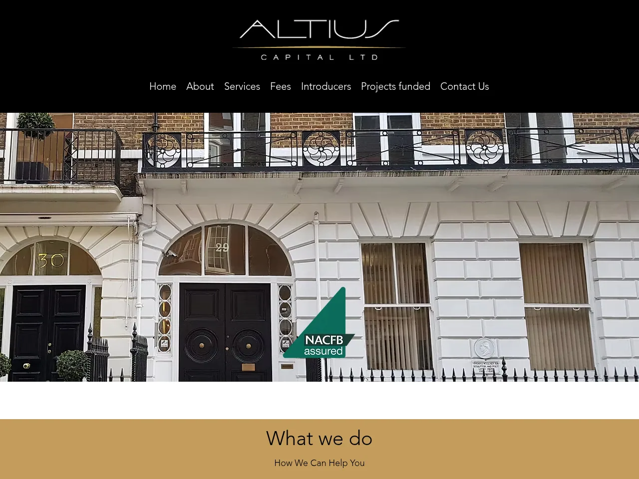 Altius Capital website preview