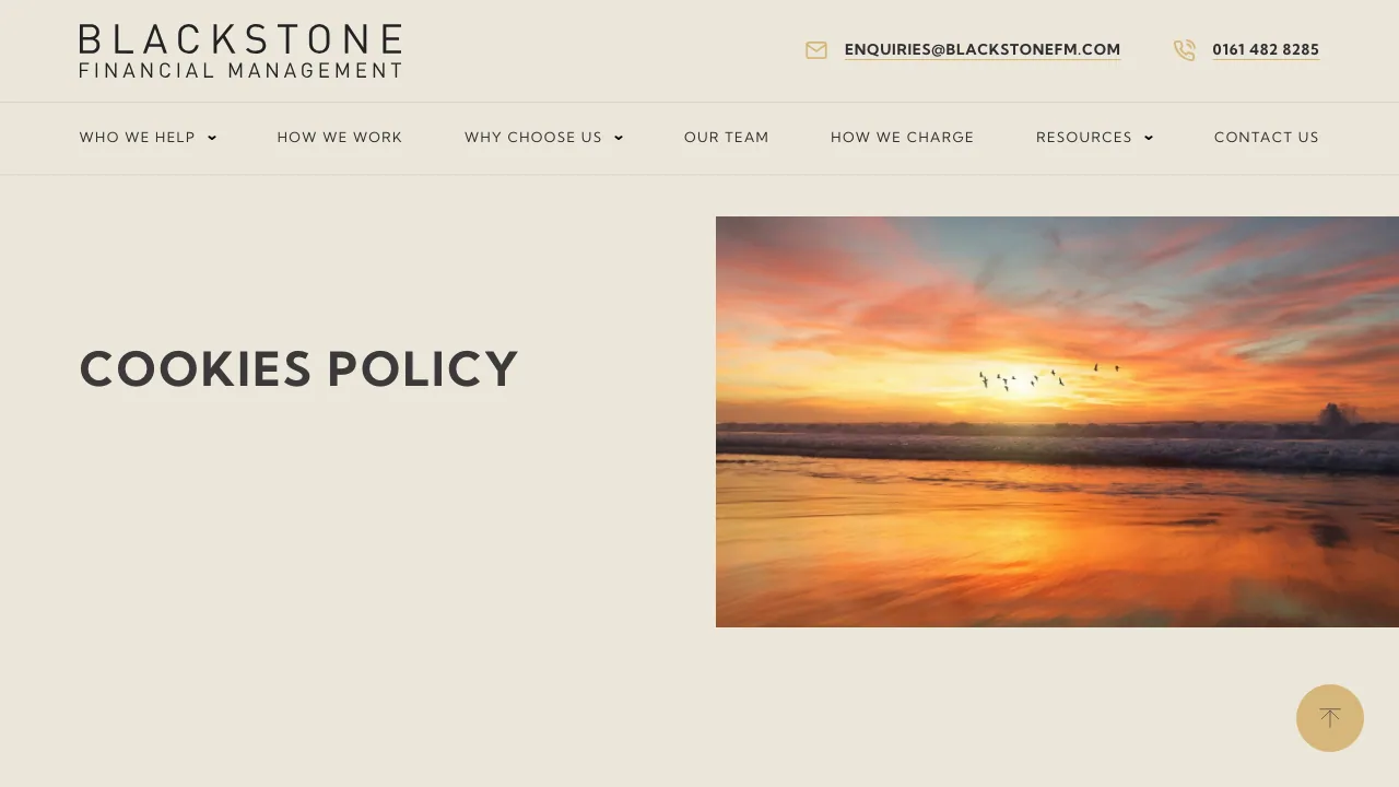 Blackstone Finanical Management website preview