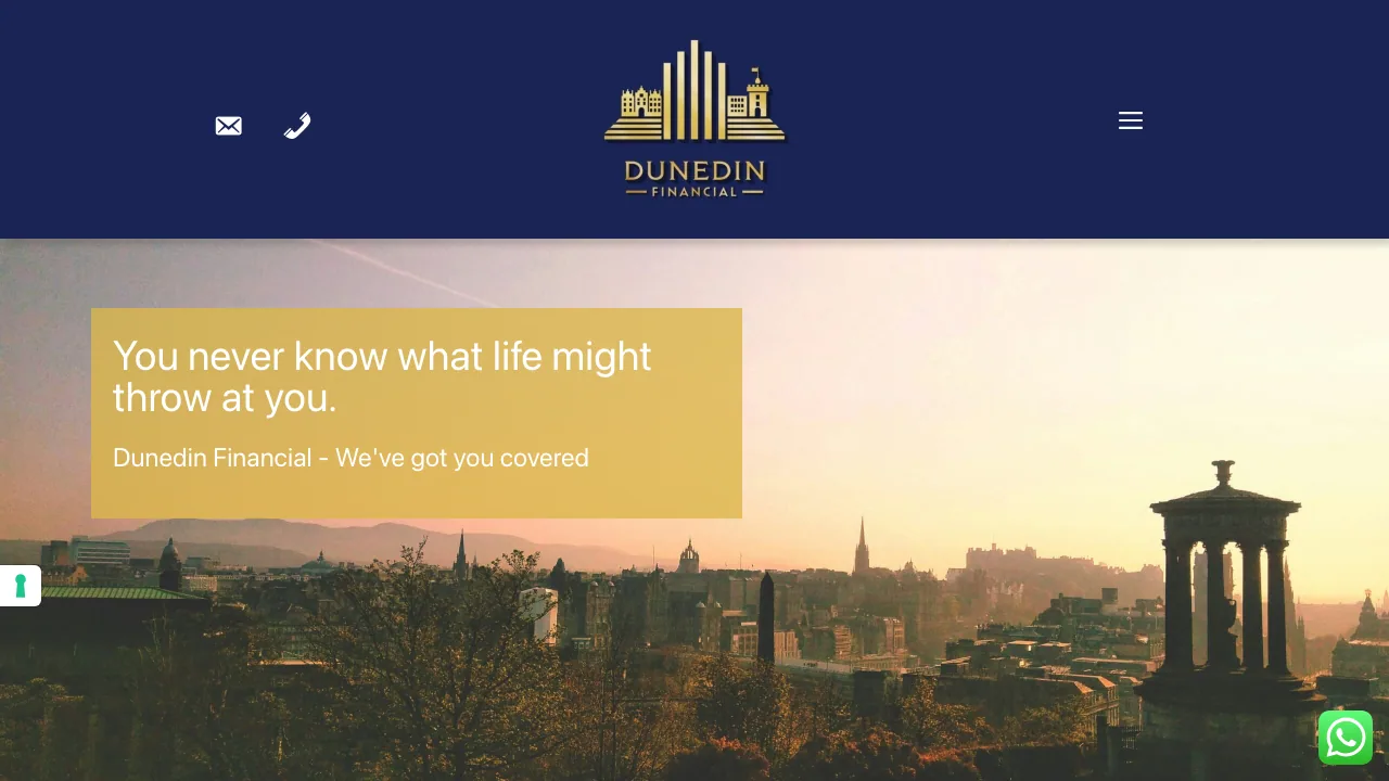 Dunedin Financial website preview