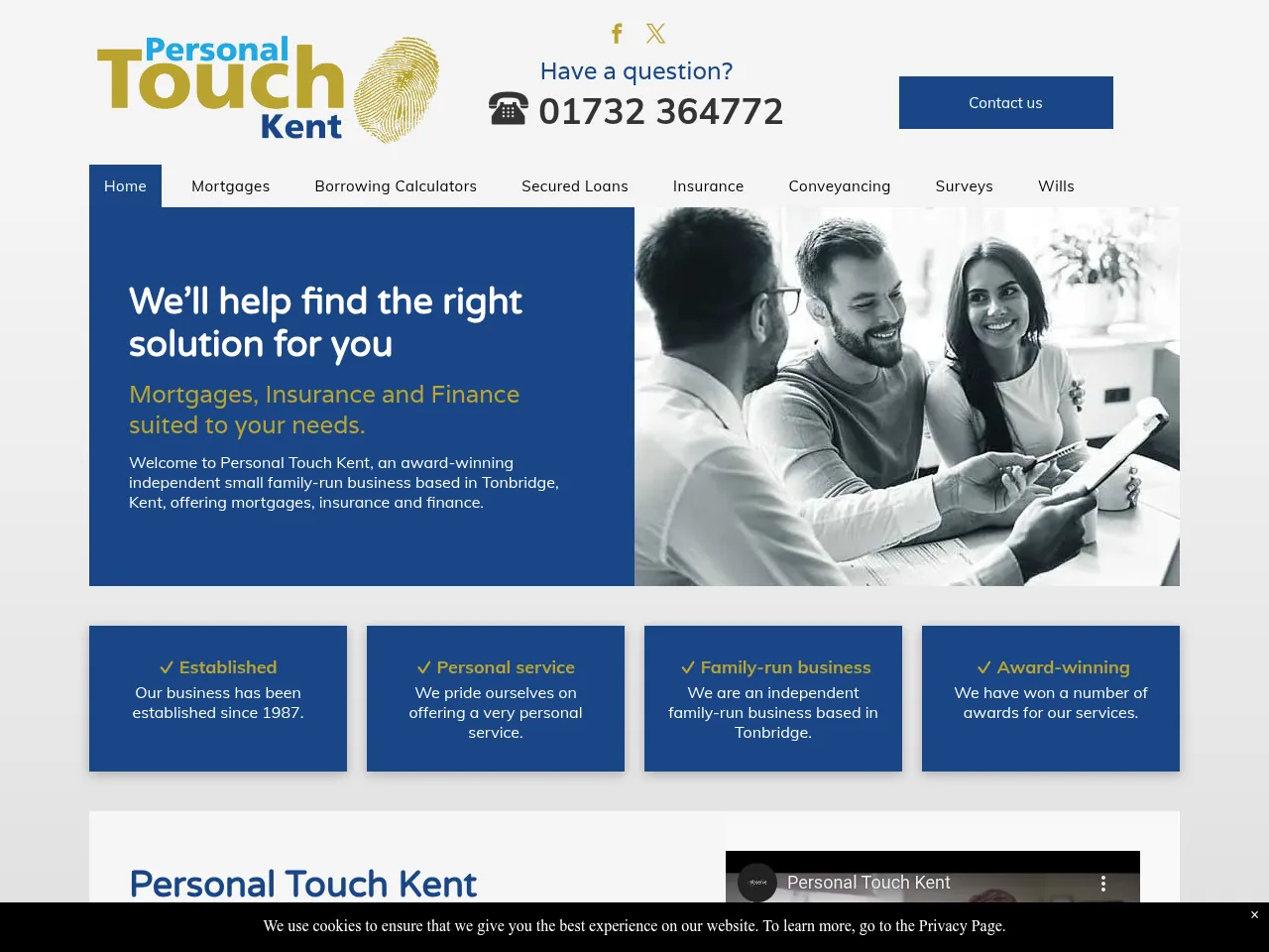 Personal Touch Kent website preview