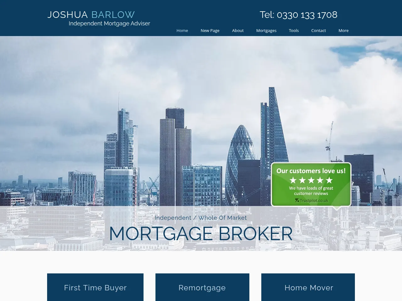 JOSHUABARLOW website preview