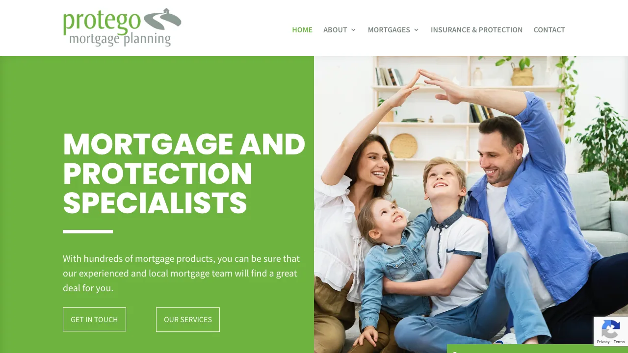 Protego Mortgage Planning Limited website preview