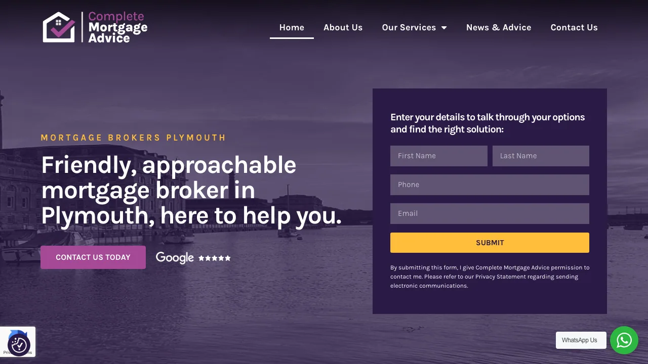 Complete Mortgage Advice website preview